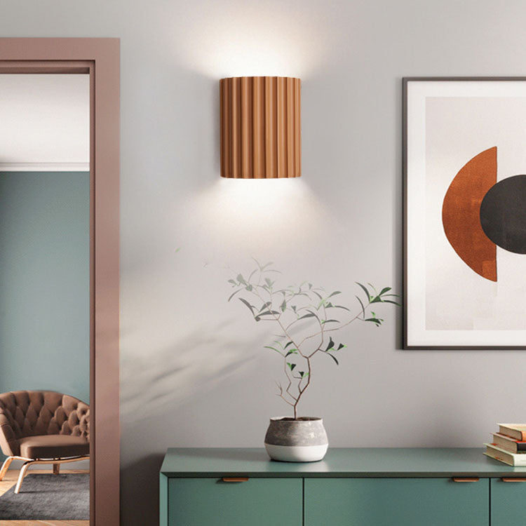 Contemporary Nordic Resin Tiles 2-Light Wall Sconce Lamp For Bedroom Cuvalon