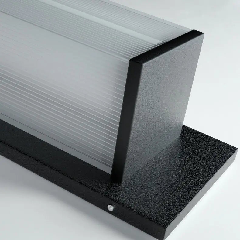 Modern Minimalist Solar Waterproof Rectangular Stainless Steel Acrylic LED Outdoor Wall Sconce Lamp For Outdoor Patio Cuvalon