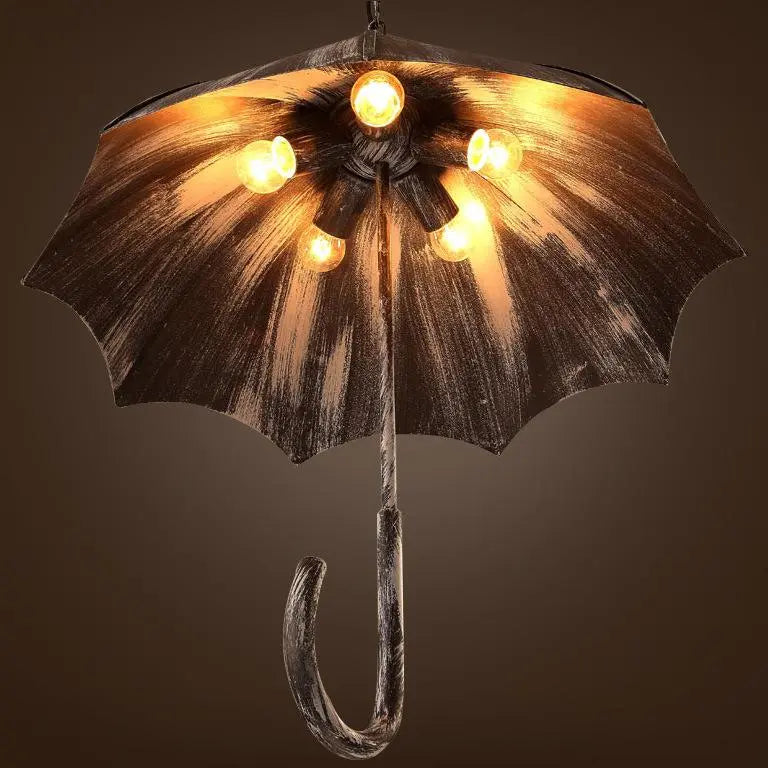 Retro Industrial 5-Light Umbrella Chandeliers Cuvalon