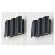 Modern Wave Aluminum Waterproof LED Outdoor Wall Sconce Lamp Cuvalon