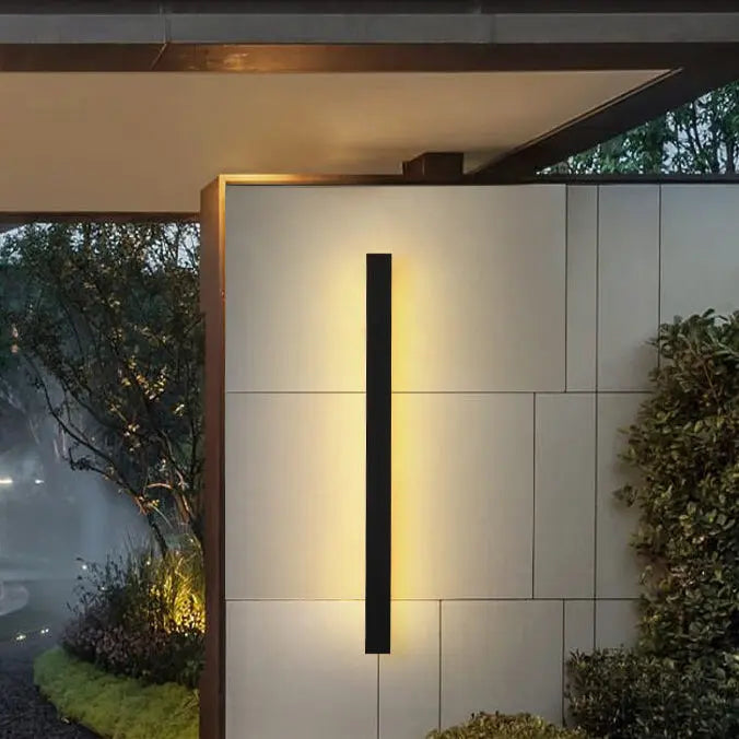 Retro Outdoor Rectangular Strip Waterproof LED Wall Sconce Lamp Cuvalon