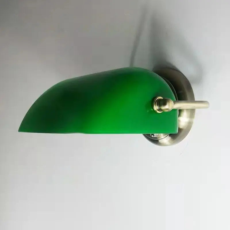 Vintage Glass Iron Round 1-Light Zipper Wall Sconce Lamp Cuvalon