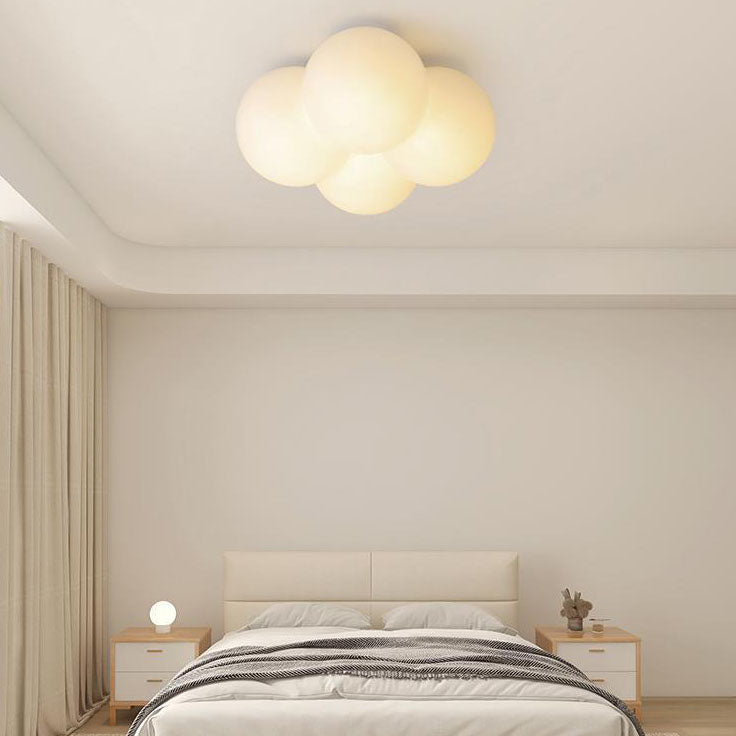 Modern Minimalist Flower Bubble LED Kids Flush Mount Ceiling Light Cuvalon