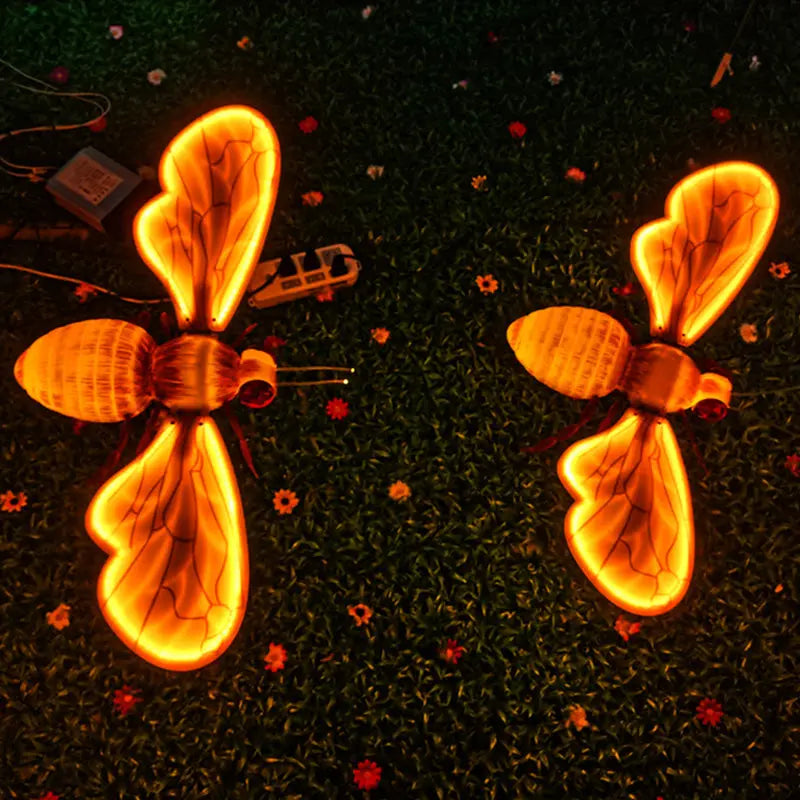 Modern Art Deco Waterproof ABS Plastic Bee LED Landscape Lighting Outdoor Light For Garden Cuvalon
