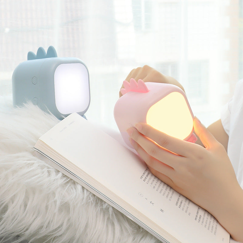 Creative Silicone Dinosaur Square USB LED Night Light Table Lamp Cuvalon