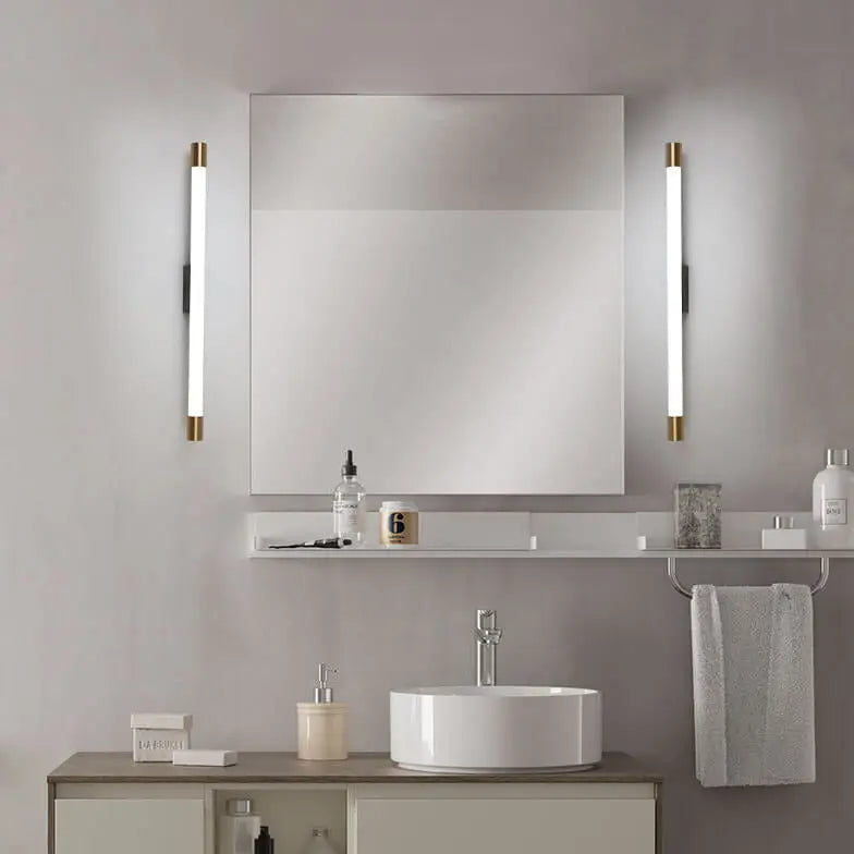 Modern Minimalist Vanity Thin Tube PC LED  Wall Sconce Lamp Cuvalon