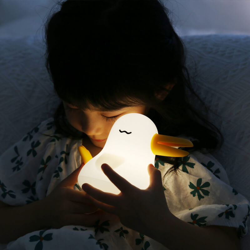 Cartoon Kiwi Bird Silicone Rechargeable Timer Dimmable LED Decorative Table Lamp Cuvalon