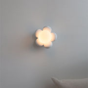 Modern Creative Flowers Shape Glass Ceramic 1-Light Kids Wall Sconce Lamp Cuvalon