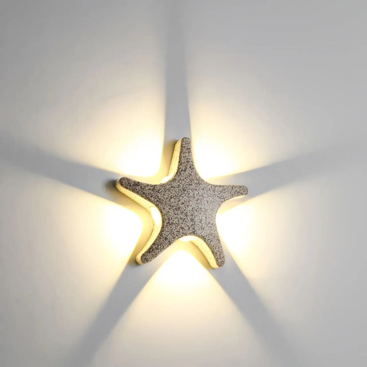 Contemporary Simplicity Aluminum Starfish Design LED Waterproof Wall Sconce Lamp For Outdoor Patio Cuvalon