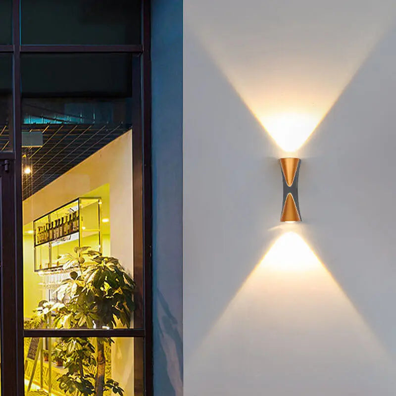Simple Outdoor Waterproof Aluminum Horn LED Wall Sconce Lamp Cuvalon