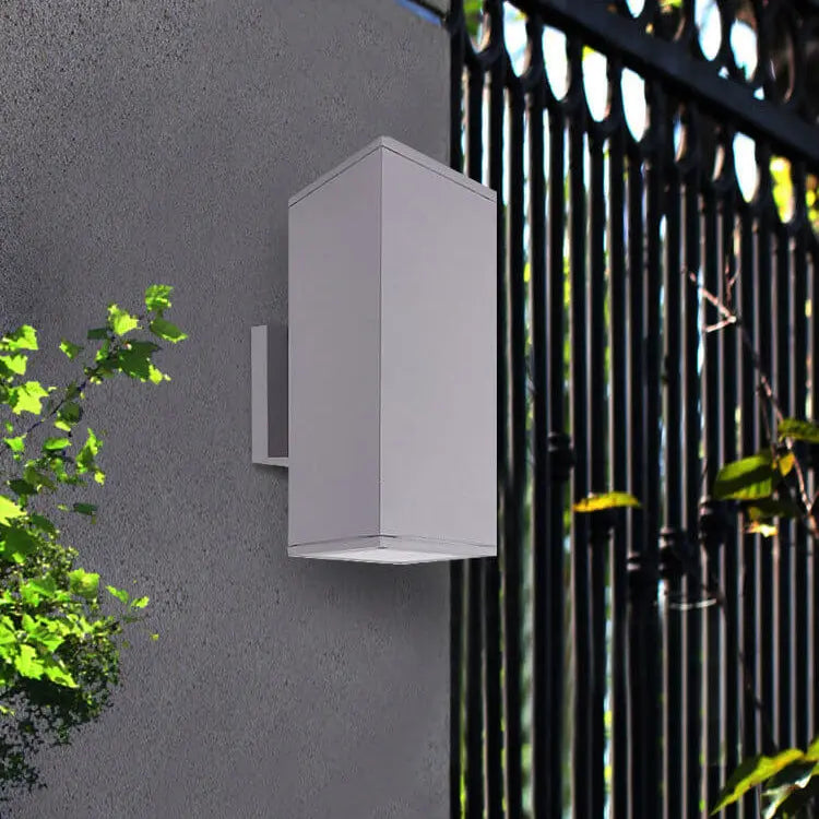 Modern Minimalist Square Column LED Luminous Outdoor Waterproof Wall Sconce Lamp Cuvalon