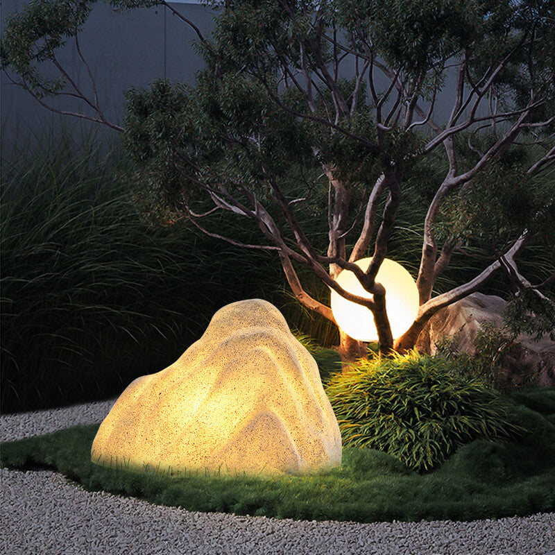 Modern Stone Rockery Outdoor Waterproof LED Garden Landscape Light Cuvalon