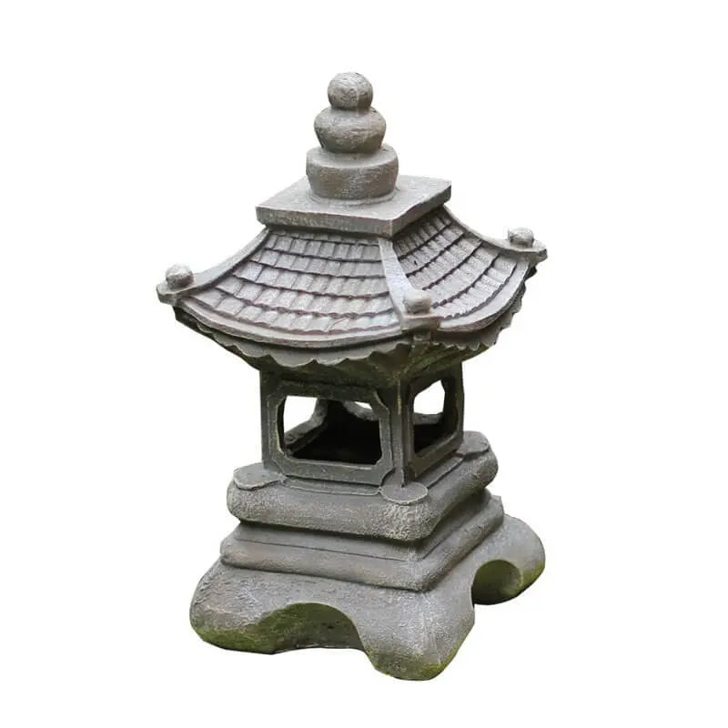 Japanese Zen Solar Waterproof Pagoda Stone LED Outdoor Garden Decoration Landscape Light Cuvalon