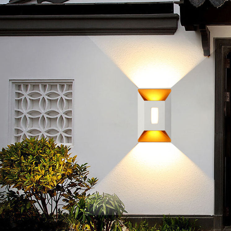 Modern Aluminum Lens Outdoor Waterproof Patio LED Wall Sconce Lamp Cuvalon