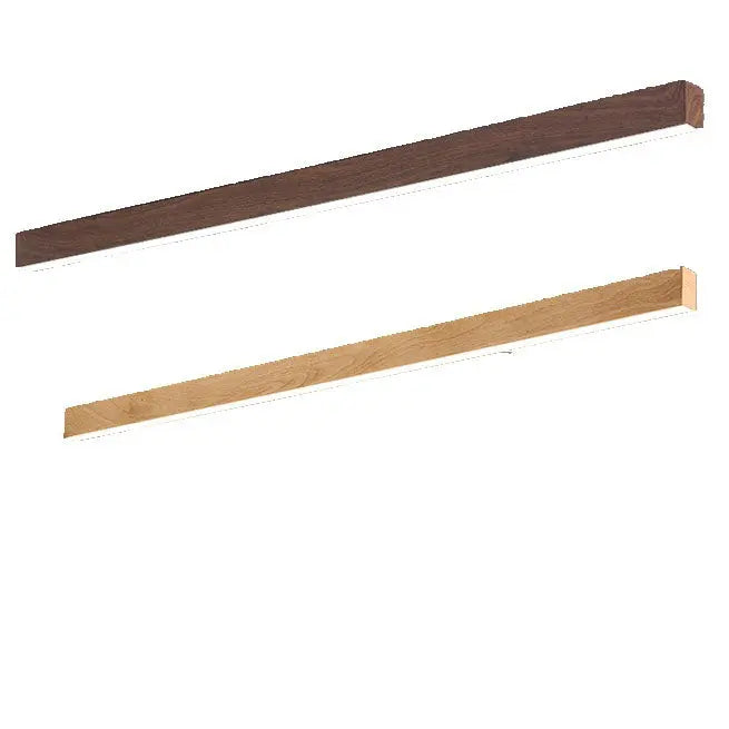 Modern Minimalist Wood Grain Aluminum Strips LED Flush Mount Ceiling Light Cuvalon
