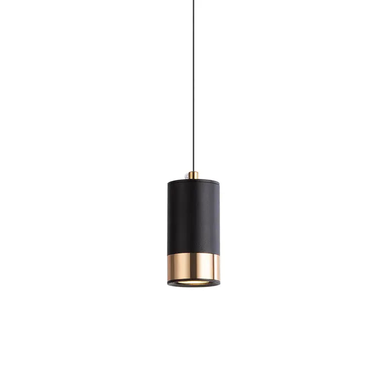 Nordic Minimalist Column Iron Mini 1-Light Pendant Light Cuvalon