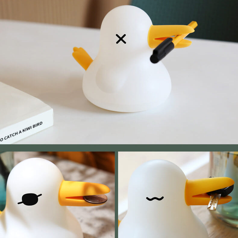 Cartoon Kiwi Bird Silicone Rechargeable Timer Dimmable LED Decorative Table Lamp Cuvalon