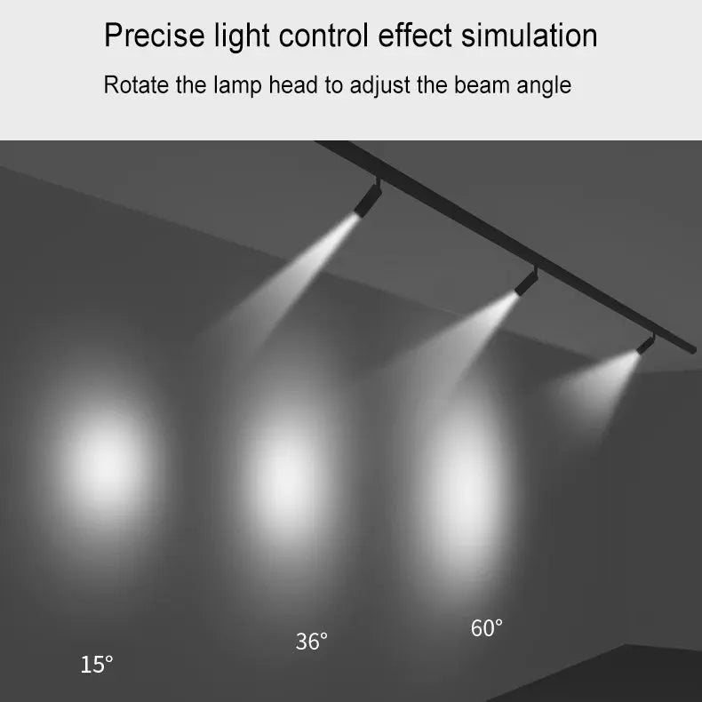 Modern Minimalist Adjustable Dimmable Focus Dimming Spotlight Tubular Track Lighting 3/4/5 Light LED Flush Mount For Living Room Cuvalon