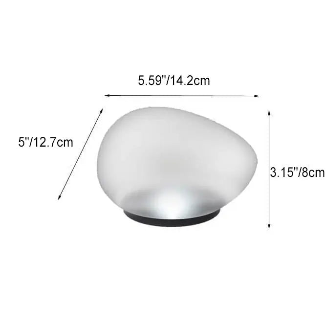 Solar Pebble ABS Sandblasted Glass LED Outdoor Landscape Light Cuvalon