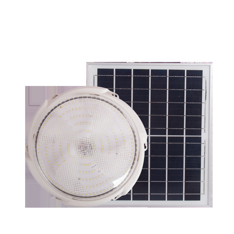 Modern Round Solar LED Remote Control Outdoor Indoor Flush Mount Lighting Cuvalon