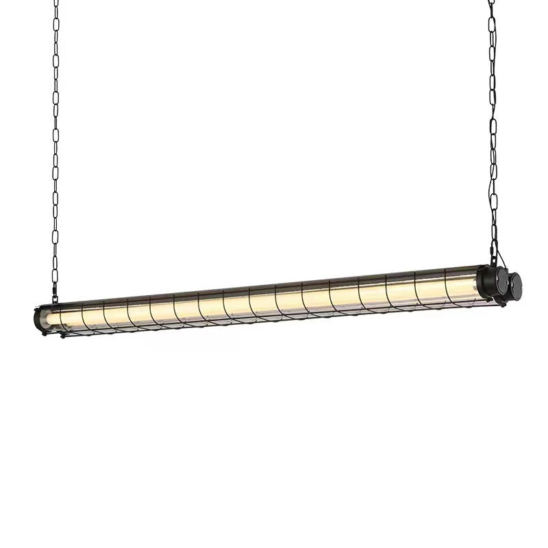 Contemporary Industrial Long Hardware Acrylic 1/2 Light Island Light Chandelier For Dining Room Cuvalon
