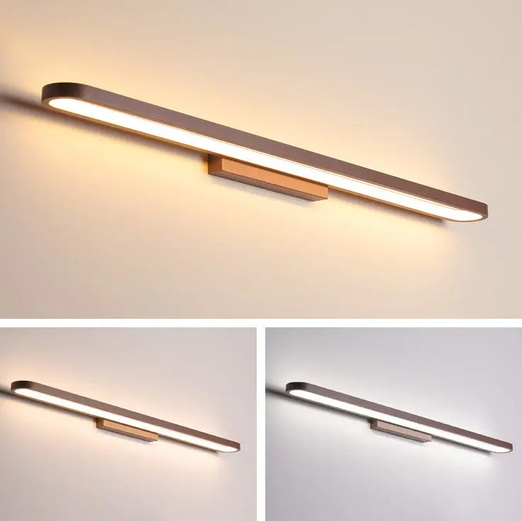 European Minimalist Circular Aluminum Vanity Light LED Mirror Front Wall Sconce Lamp Cuvalon
