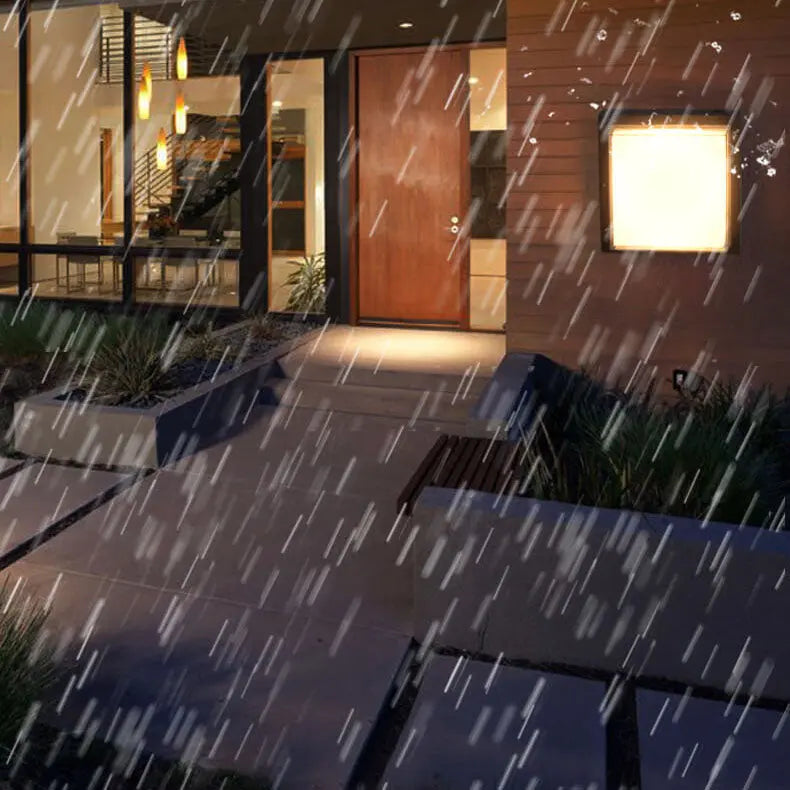 Modern Outdoor Square Aluminum Acrylic Induction LED Flush Mount Ceiling Light Cuvalon