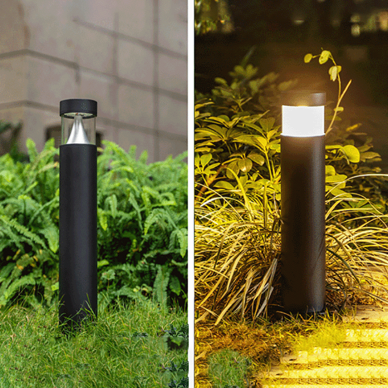 Contemporary Industrial Aluminum Column LED Waterproof Lawn Landscape Light For Garden Cuvalon