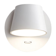 Contemporary Minimalist Dome Frosted Rotatable Aluminum LED Reading Wall Sconce Lamp For Bedroom Cuvalon