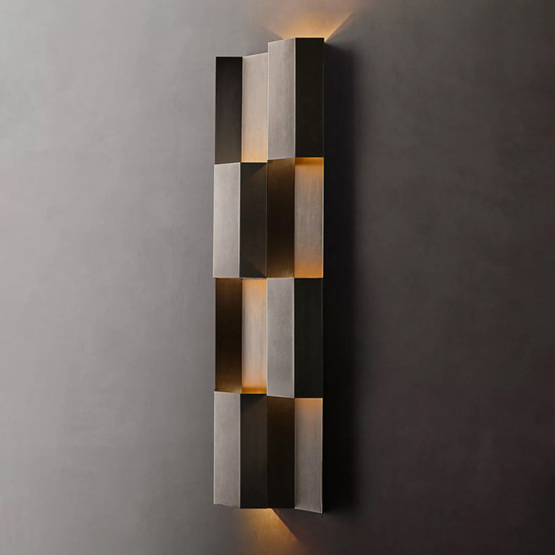 Contemporary Retro Waterproof Stainless Steel Rectangular LED Wall Sconce Lamp For Outdoor Patio Cuvalon