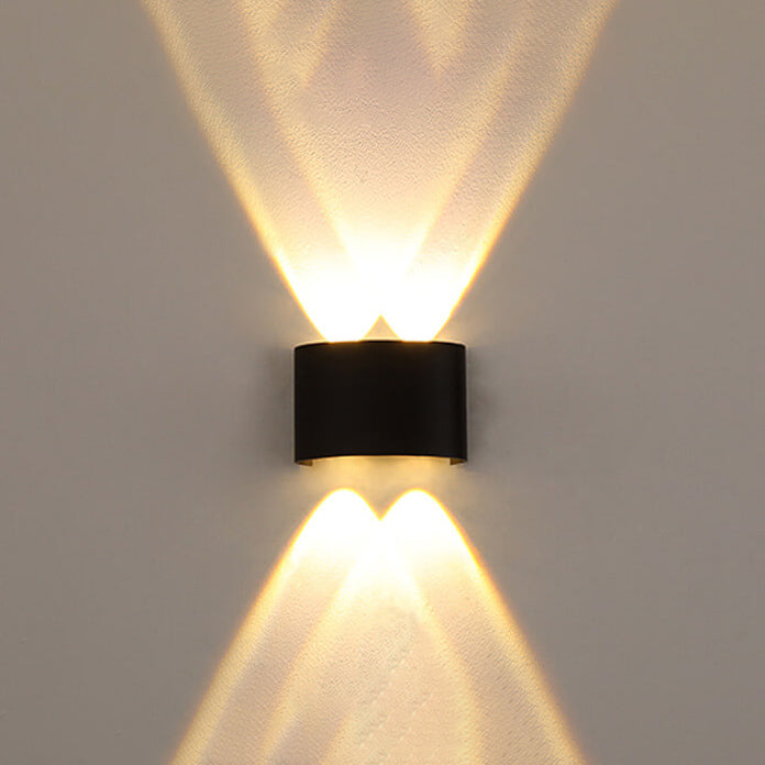 Modern Outdoor Arc Up and Down Spotlight LED Outdoor Waterproof Wall Sconce Lamp Cuvalon