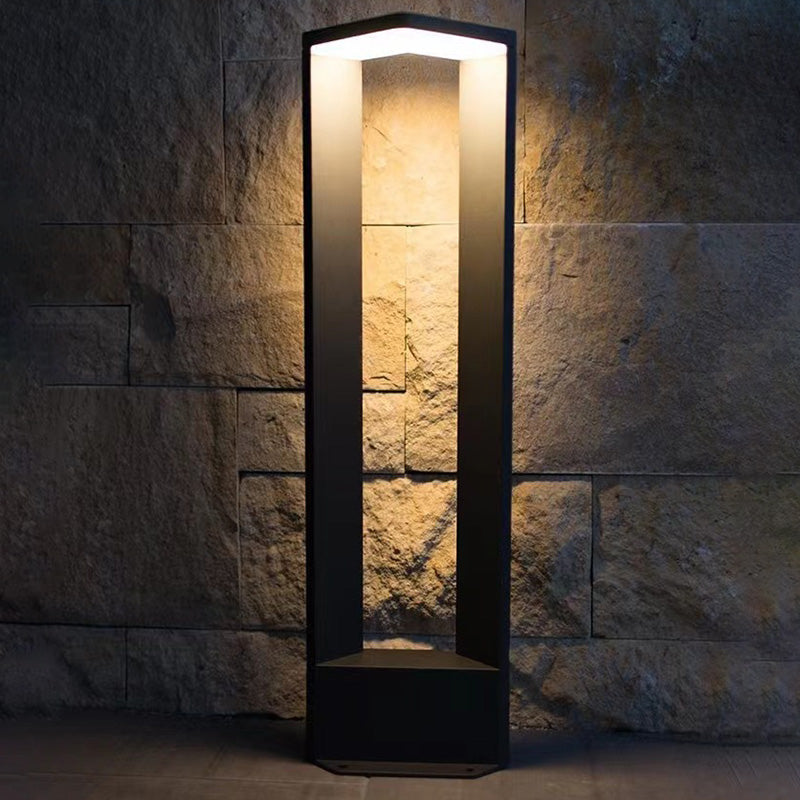Modern Minimalist Waterproof Rectangular Aluminium Acrylic LED Landscape Lighting Outdoor Light For Outdoor Patio Cuvalon