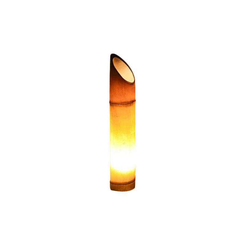 Contemporary Creative Waterproof Solar Resin Bamboo LED Landscape Lighting Outdoor Light For Garden Cuvalon