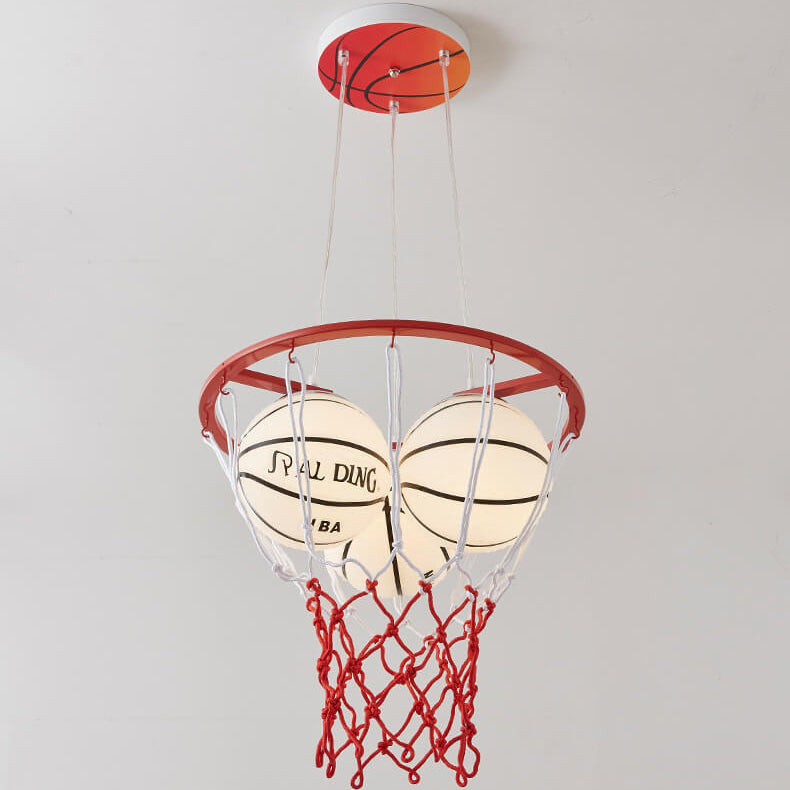 Creative Cartoon Basketball 3-Light Kids Chandelier Cuvalon