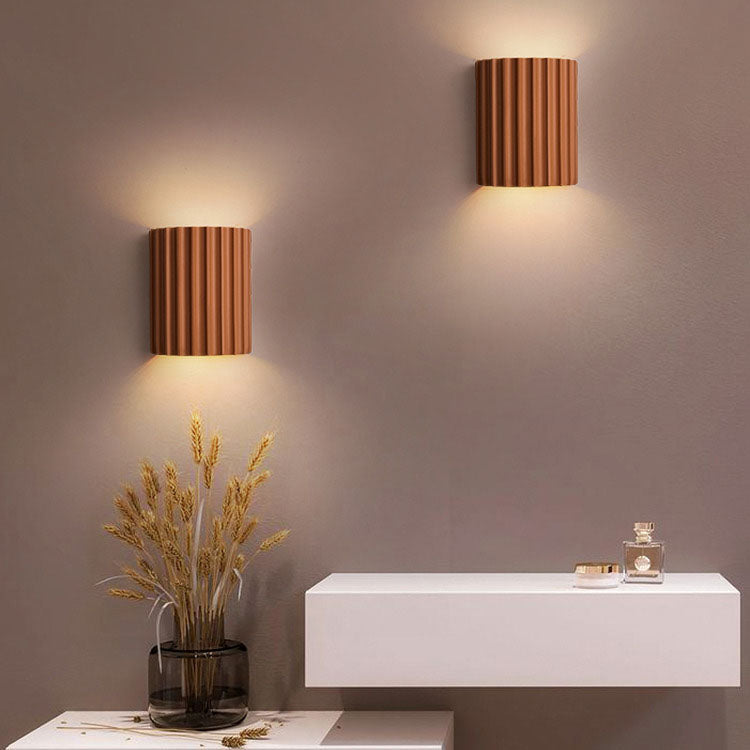Contemporary Nordic Resin Tiles 2-Light Wall Sconce Lamp For Bedroom Cuvalon