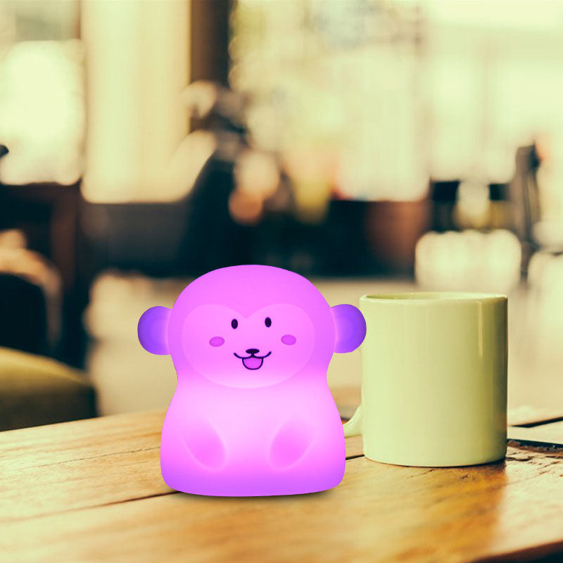 Creative Monkey Silicone Charging Pat  LED Night Light Table Lamp Cuvalon