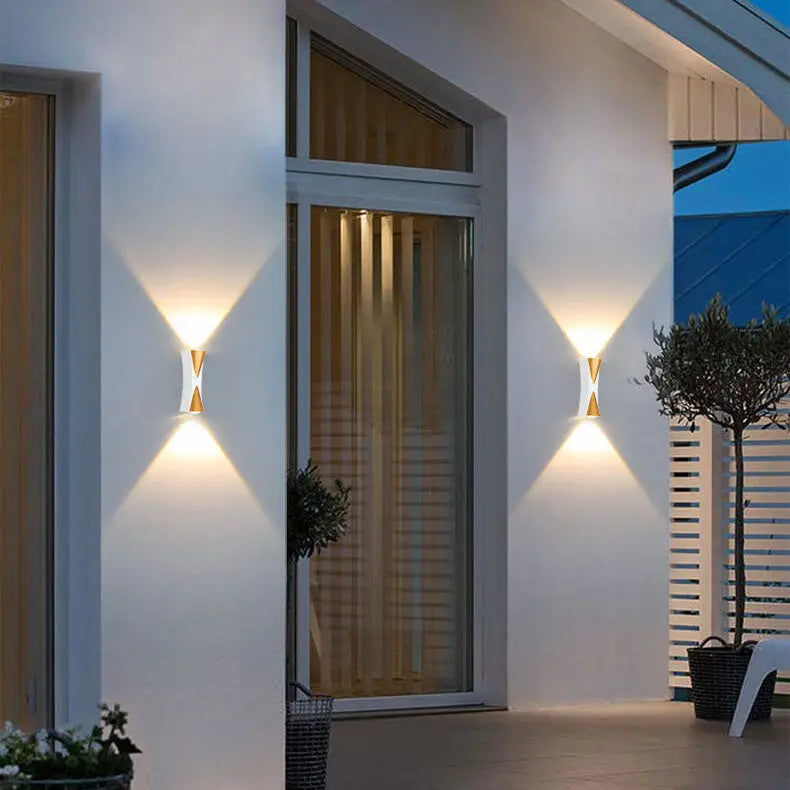 Simple Outdoor Waterproof Aluminum Horn LED Wall Sconce Lamp Cuvalon