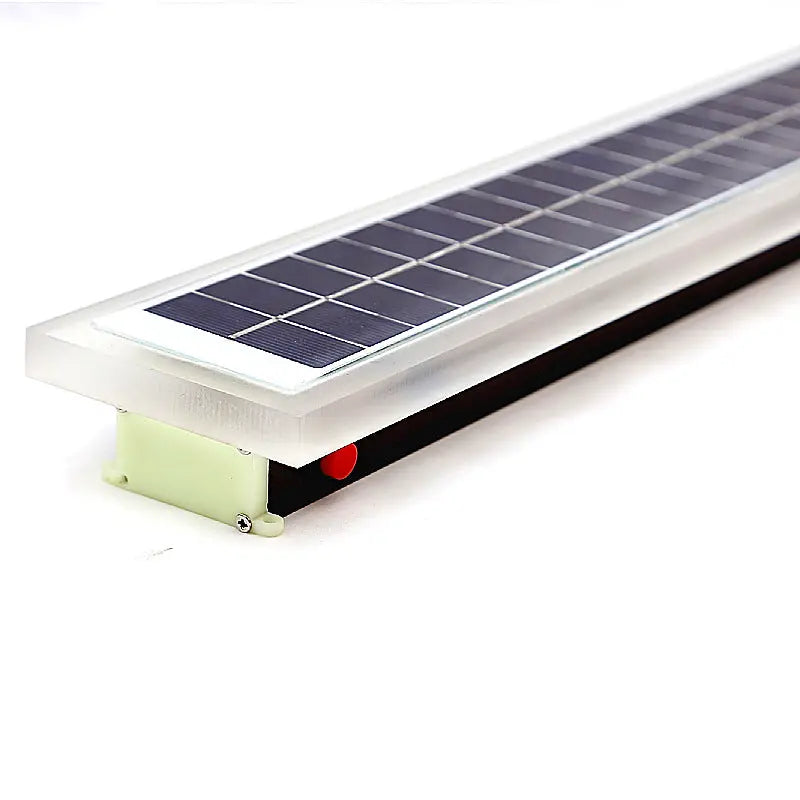 Minimalist Outdoor Solar Rectangular Strip Waterproof Patio LED Wall Sconce Lamp Cuvalon