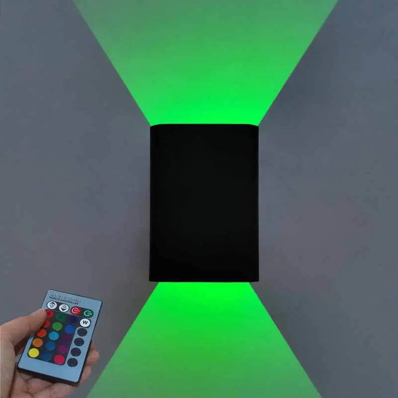 Modern Square Aluminum LED RGB Wall Sconce Lamp Cuvalon