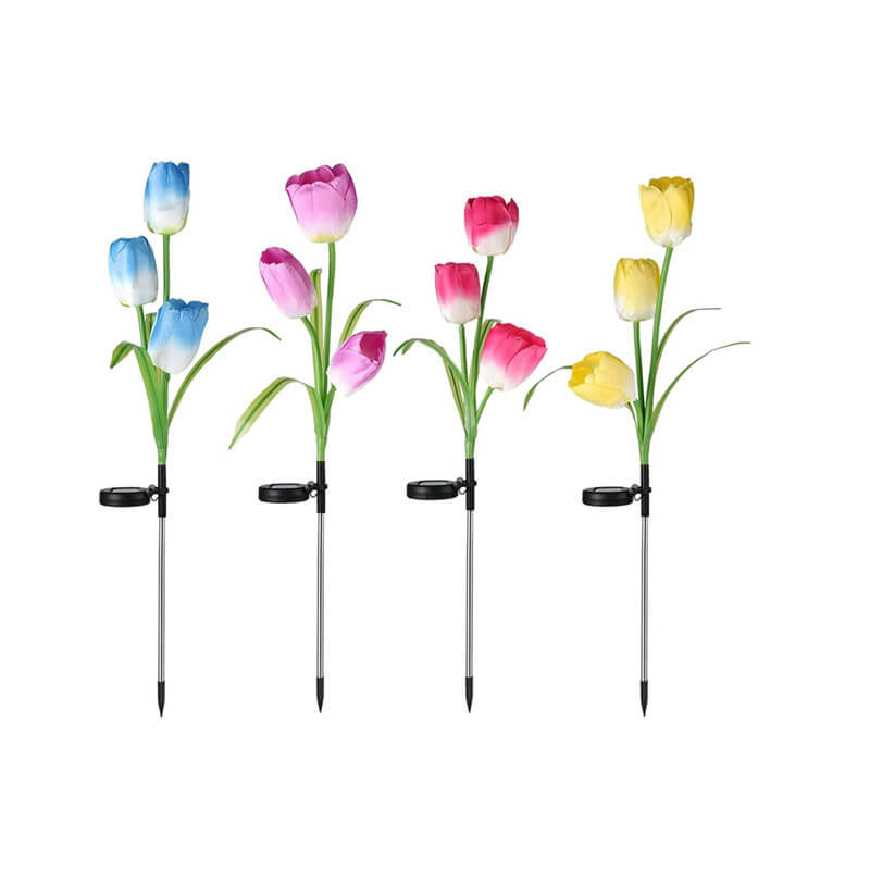 Outdoor Solar Tulip LED Waterproof Lawn Ground Decorative Insert Landscape Light Cuvalon