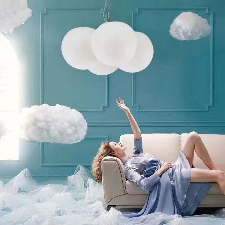 Modern Minimalist Flower Bubble LED Kids Flush Mount Ceiling Light Cuvalon
