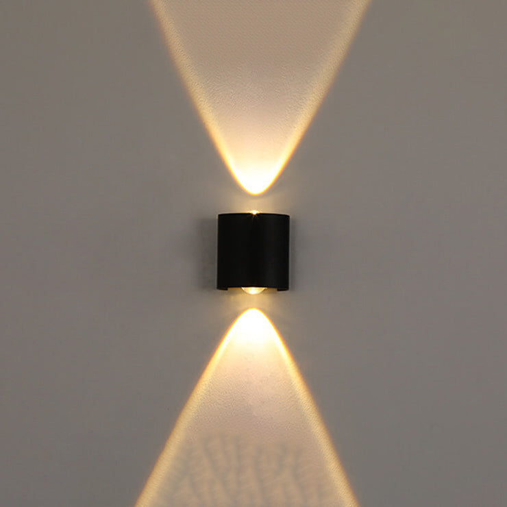 Modern Outdoor Arc Up and Down Spotlight LED Outdoor Waterproof Wall Sconce Lamp Cuvalon