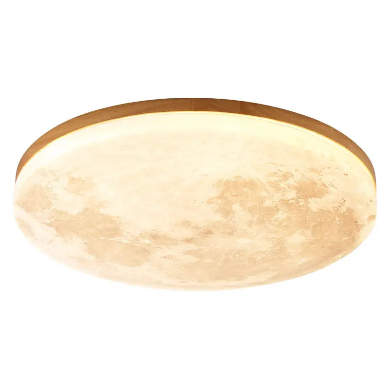 Nordic Minimalist Moon Round PVC LED Flush Mount Ceiling Light Cuvalon