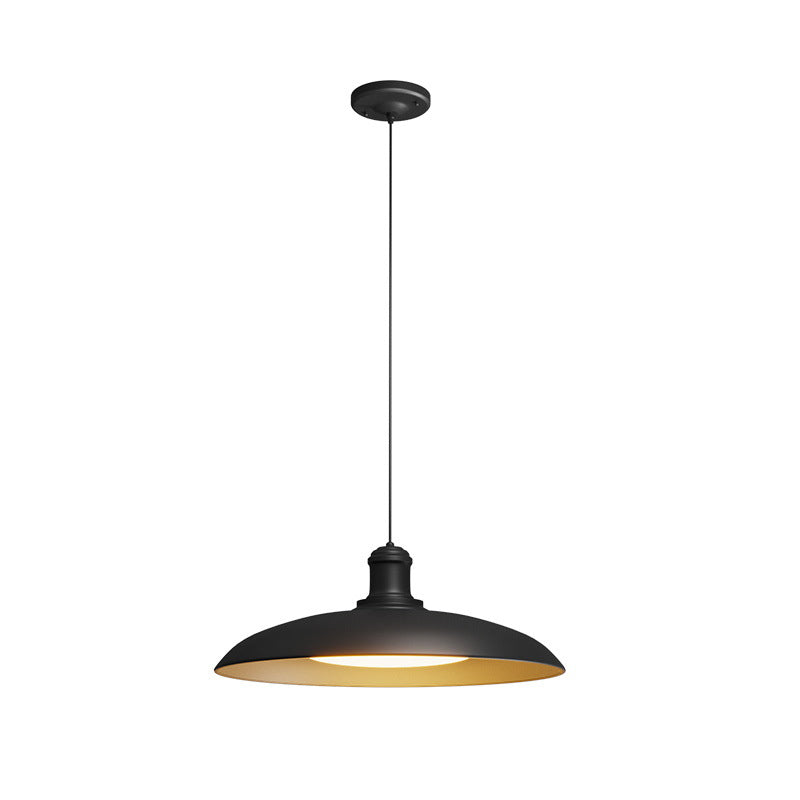 Contemporary Scandinavian Waterproof Carbonized Steel Round 1-Light Pendant Light For Outdoor Patio Cuvalon