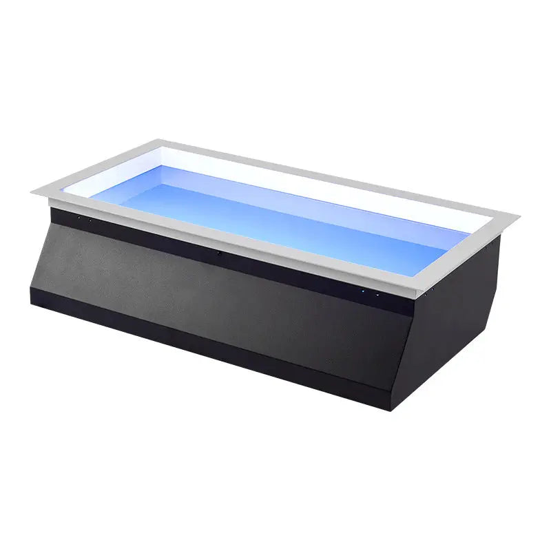 Modern Minimalist Smart Blue Sky Metal LED Flush Mount Ceiling Light for Living Room Cuvalon