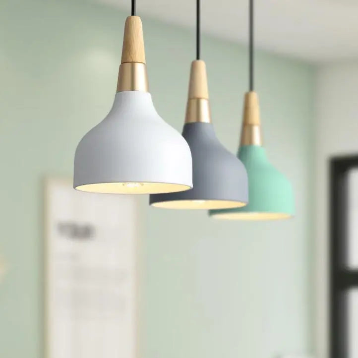 Creative Modern Macaron Disc Art 1-Light Pendant Light Cuvalon