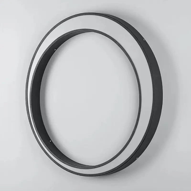 Modern Minimalist Crescent Circle Stainless Steel PC Waterproof LED Wall Sconce Lamp For Outdoor Patio Cuvalon