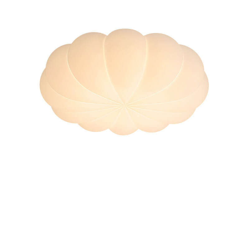 Contemporary Nordic PE Shade Kid's Flowers LED Flush Mount Ceiling Light For Bedroom Cuvalon