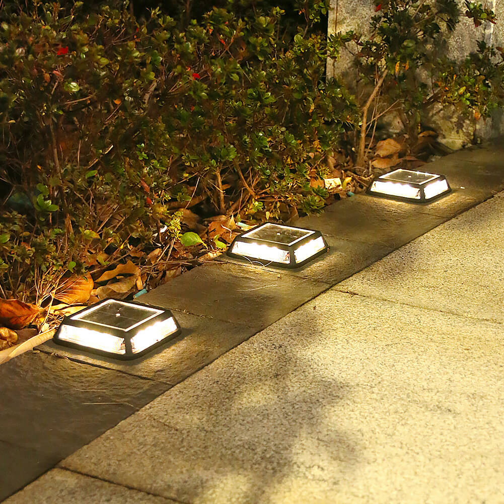 Modern Square Waterproof Solar LED Outdoor Garden Balcony Street Light Cuvalon