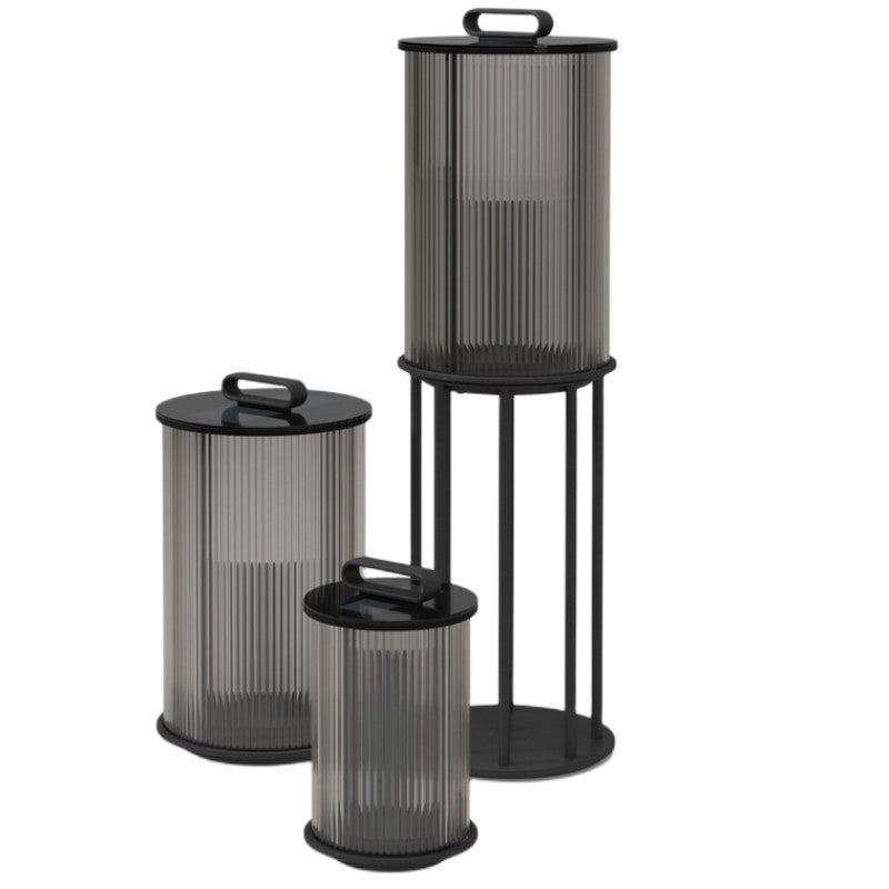 Modern Simplicity Cylinder Glass Stainless Steel 1-Light Landscape Light For Outdoor Patio Cuvalon